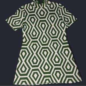 Anthropologie Maeve Nina Short Sleeved Mock Neck Mini Dress